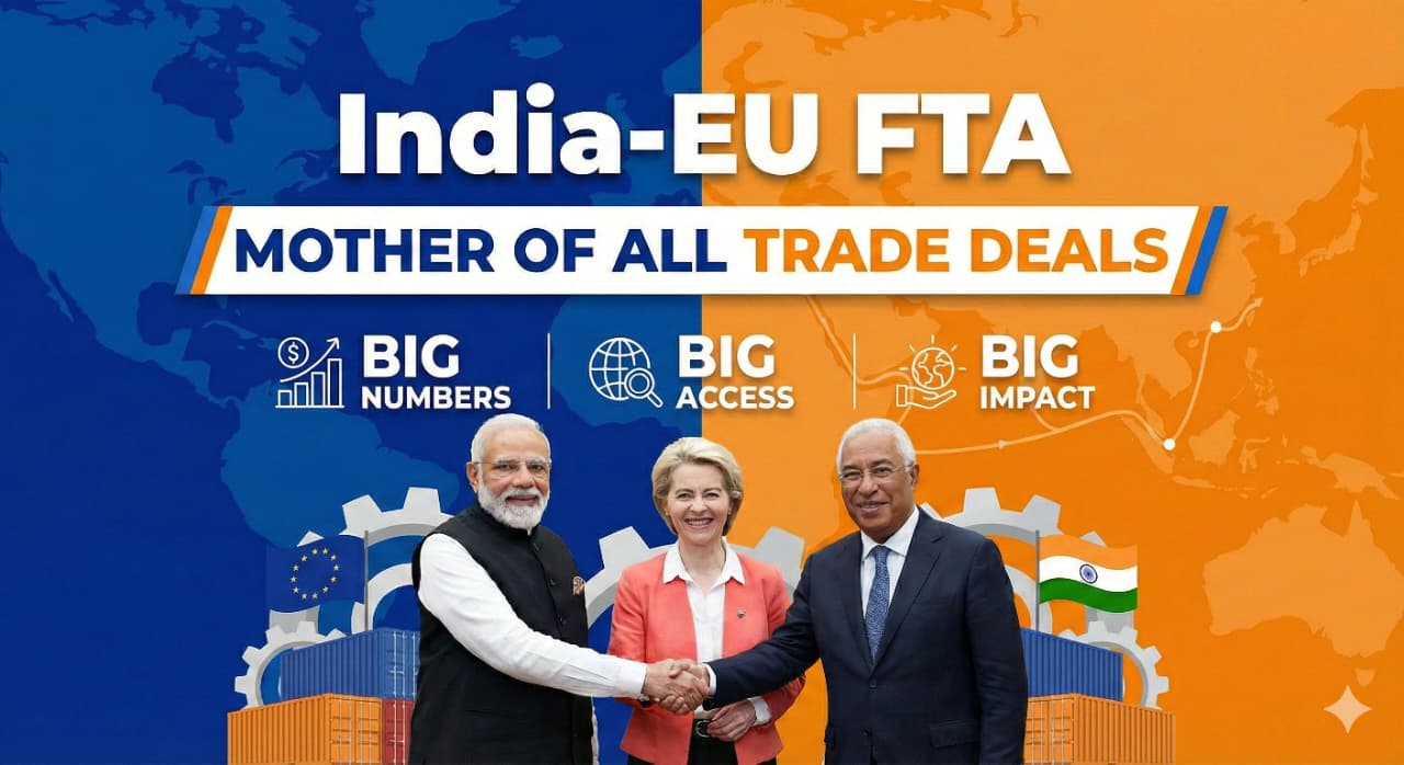 India-EU Conclude Landmark Trade Deal: The "Mother of All Trade Deals" Explained