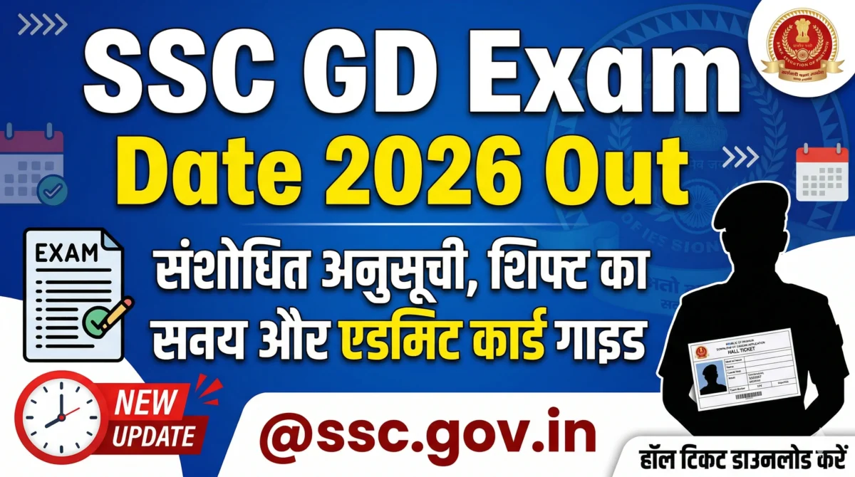 SSC GD Exam Date 2026