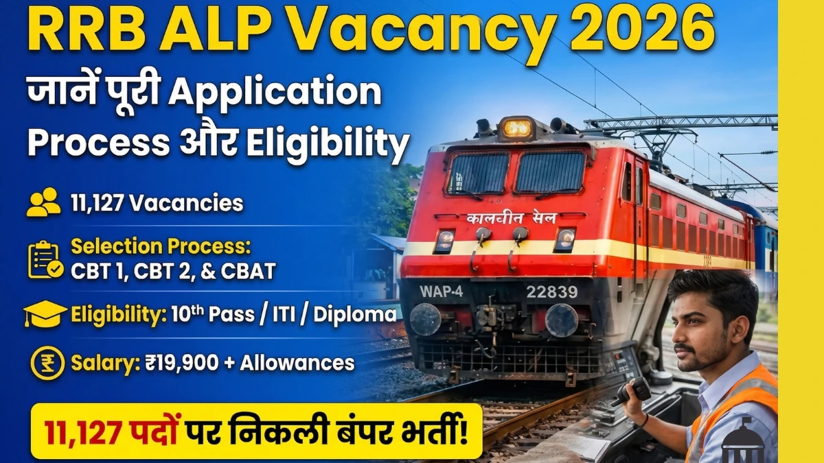 RRB ALP Vacancy 2026: 11,127 पदों पर निकली बंपर भर्ती! जानें पूरी Application Process और Eligibility