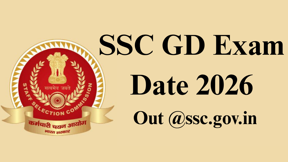 SSC GD Exam Date 2026